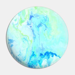 Flowing Blue Marble Pin