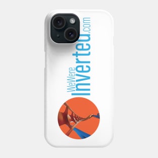 We Were Inverted Logo | Orange Circle | Blue Text Phone Case