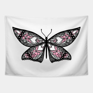Fly With Pride: Demigirl Flag Butterfly Tapestry