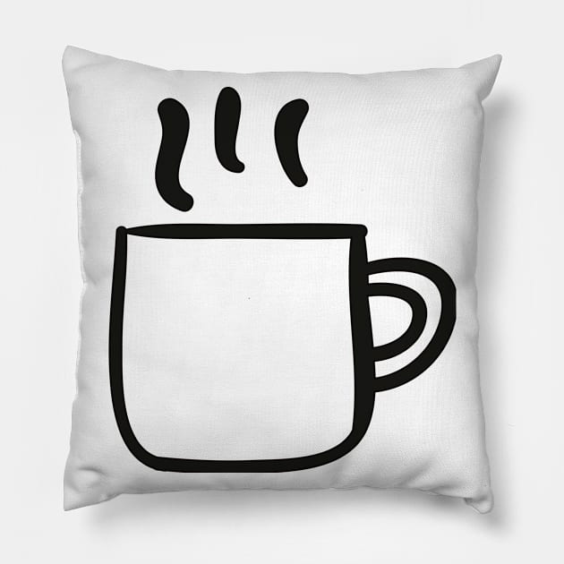 Cup of coffee Pillow by Pavlushkaaa