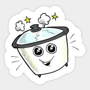 Cute Funny Rice Cooker Must Have Kitchen Appliance Sticker for