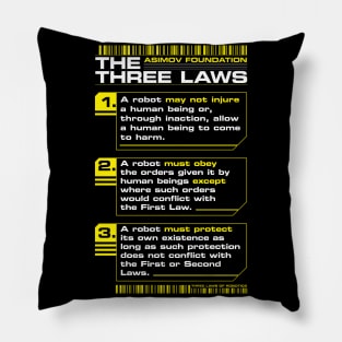 3 LAWS front//back Pillow