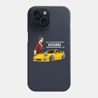 Keisuke Takahashi rx7 FD redsuns Phone Case