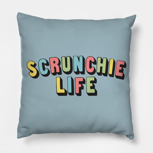 Scrunchie Life / VSCO Girl Outfit Design Pillow by DankFutura