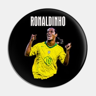 Ronaldinho Painted Art Pin