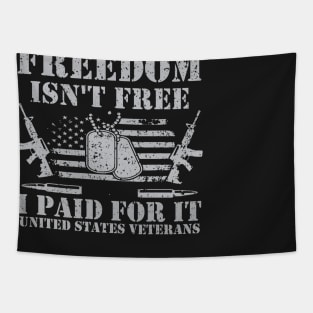 US Army T Shirt - Funny Vietnam Iraq Combat Veteran T Shirts Tapestry