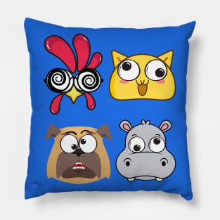 Cute animals, funny eyes Pillow