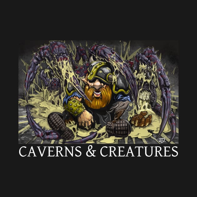 Caverns & Creatures: Dave and Giant Spider by robertbevan