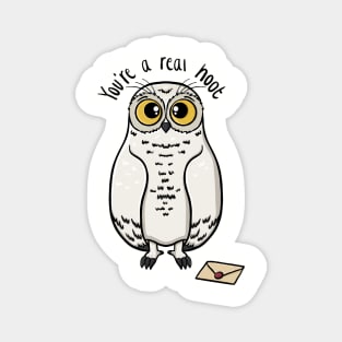 You're a real hoot Owl Digital Illustration Magnet