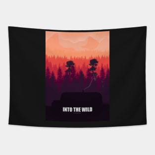 Into the Wild - Minimal Film Fanart alternative Tapestry