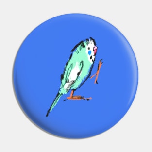 Happy Parakeet Pin