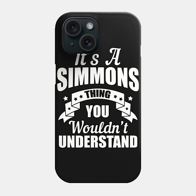 Simmons Thing Phone Case by moclan