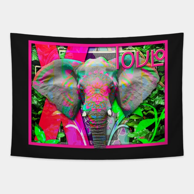 Elephant Tapestry by dinkdown