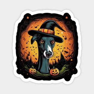 Whippet Halloween Magnet