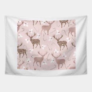 Blushing reindeer Tapestry