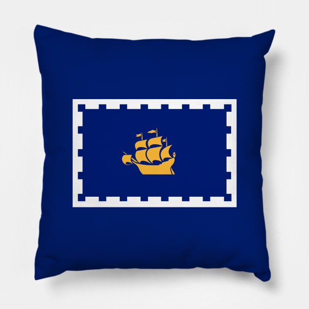 Flag of Quebec City Pillow by brigadeiro