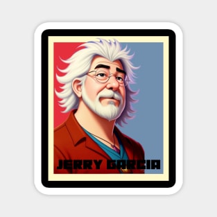 2D Jerry Garcia Magnet