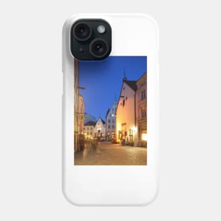 Olde Hansa House, Lower Town, Old Town, at dusk, Tallinn, Estonia, Europe Phone Case