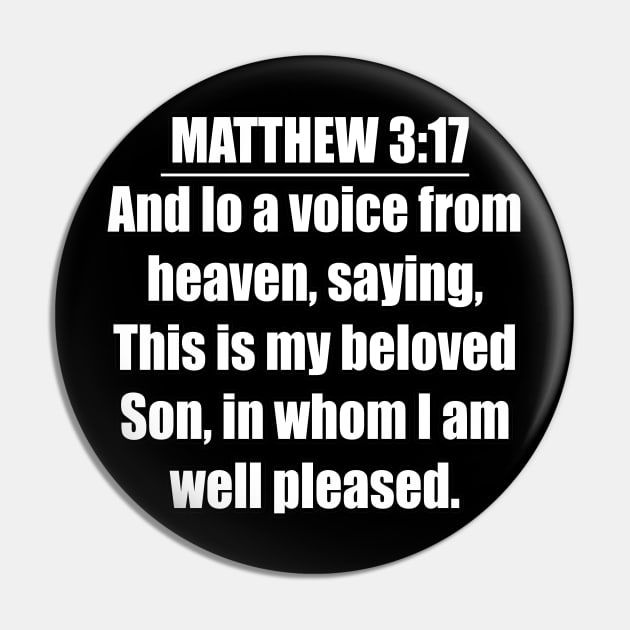 Matthew 3:17 KJV Pin by Holy Bible Verses