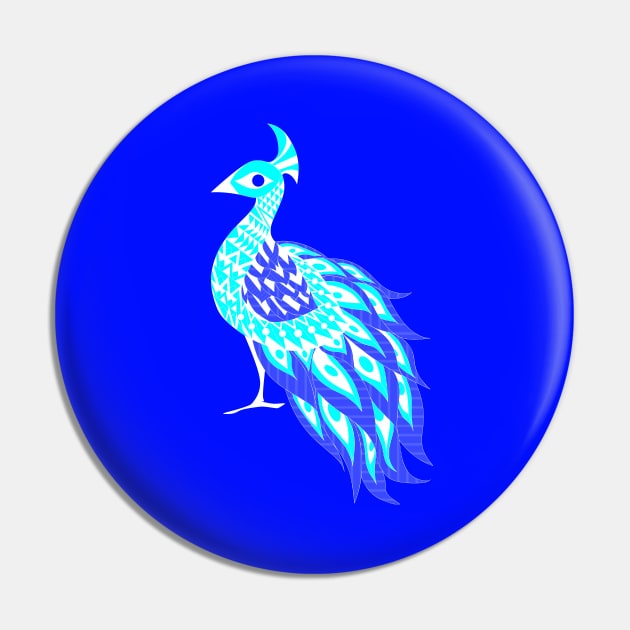 blue shining phoenix peacock ecopop pattern Pin by jorge_lebeau