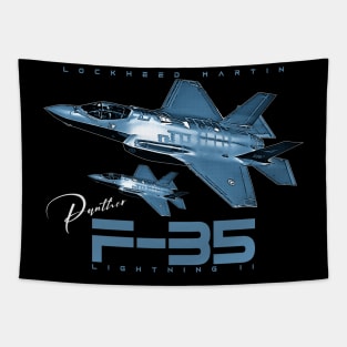 f 35 lightning ii usaf fighterjet Tapestry