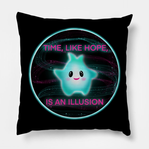 Time Like Hope is an Illusion Pillow by Shoryotombo