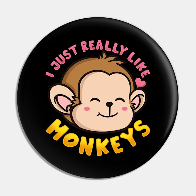 Monkeys Pin by CreativeGiftShop
