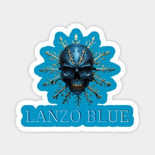 Lanzo blue skull Magnet