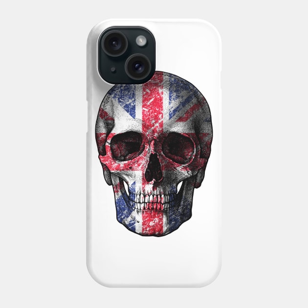 UK Skull Phone Case by valentinahramov