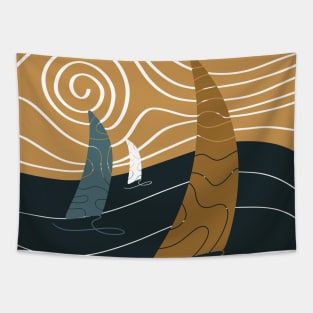 Sailors on the Sea - Sea Landscape Tapestry