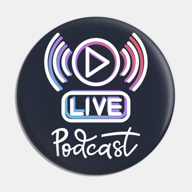 Live Podcast Graphic Pin by Designmagenta