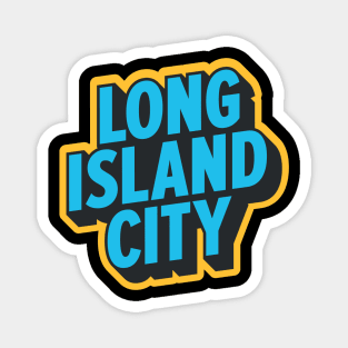 Long Island City Queens Logo - A Minimalist Tribute to Urban Charm Magnet