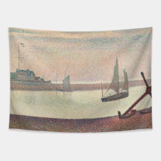 The Channel at Gravelines, Evening by Georges-Pierre Seurat Tapestry