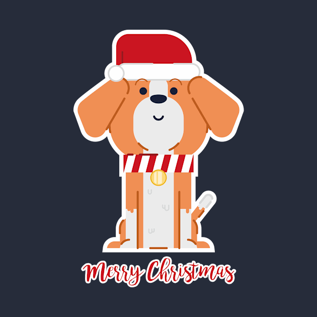 Christmas beagle by FrostyRay