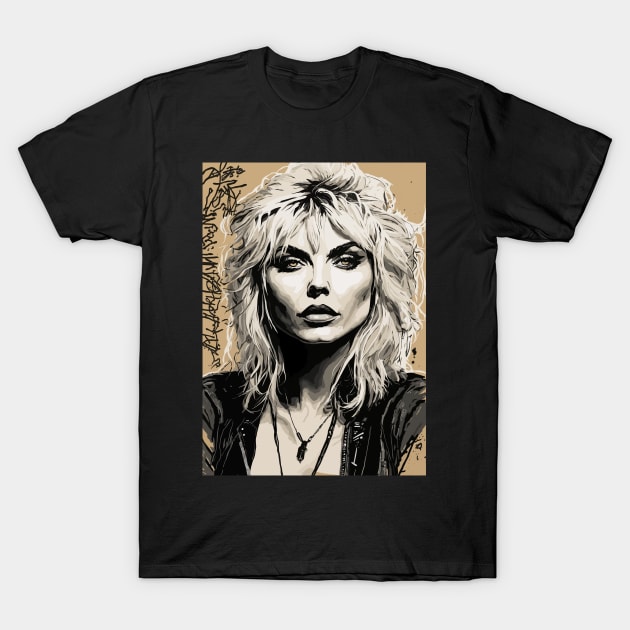 T-shirt Blondie - Debbie Harry - Starliners 77 Vultures - Modèle Vintage - Coupe Loose