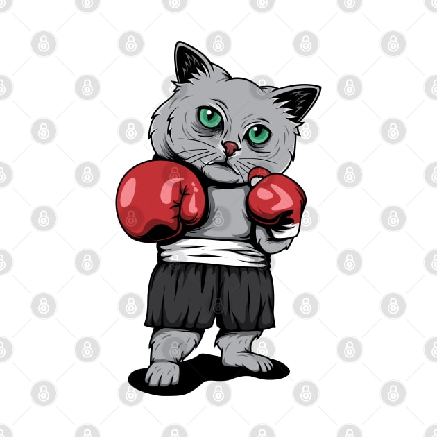 Cat Boxer by fooart