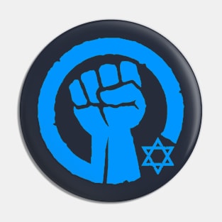 I stand with Israel - Solidarity Fist (double sided) Pin