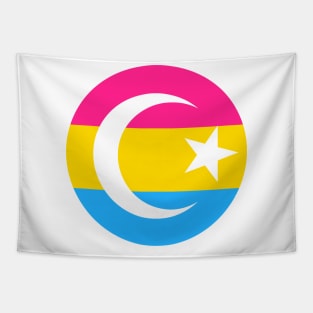 Pan Pride Crescent Tapestry