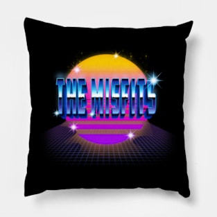 The Personalized Name Misfits Vintage Styles Christmas 70s 80s Pillow