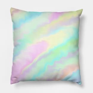 Colorful Watercolor Swirl Pillow