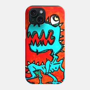 Blue Monster Phone Case