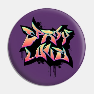 Spray Love Graffiti Design Art Pin