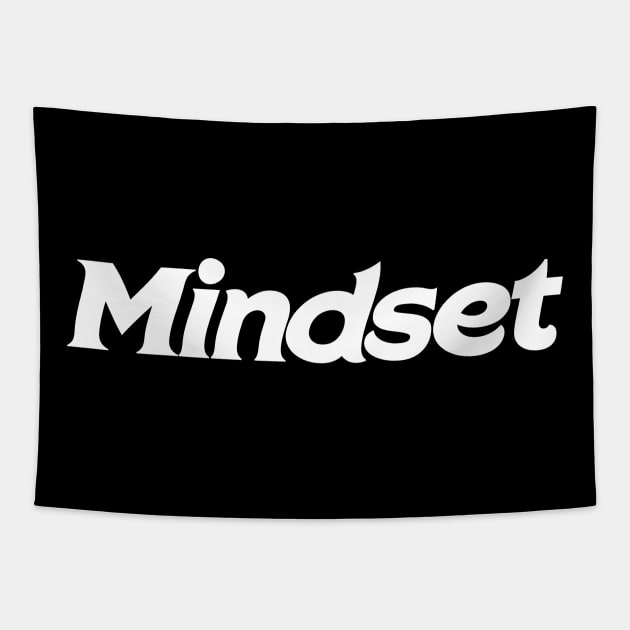 Mindset white wavy Tapestry by PaletteDesigns