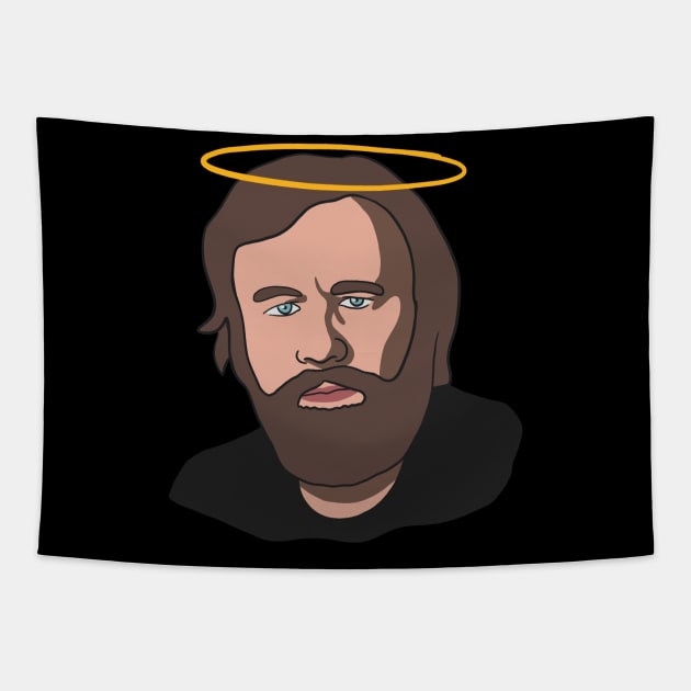 Slavoj Zizek With A Halo (Angel) Tapestry by isstgeschichte