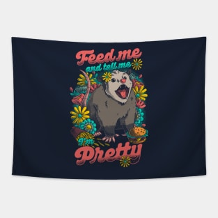 Pretty Hungry Possum - Fastfood Cute Gift Tapestry