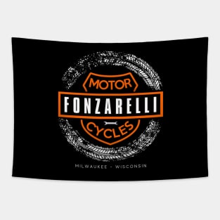 Fonzarelli Motorcycles - Tyres White Tapestry