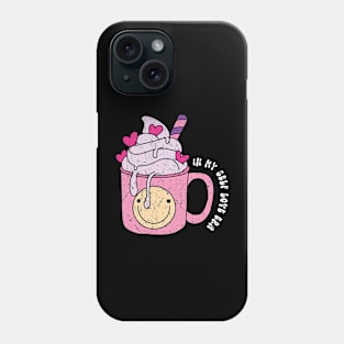 In My Self Love Era Valentines Day Groovy Design Coffee Cool Phone Case