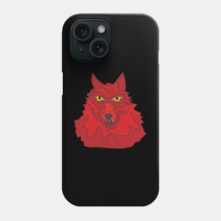 Red wolf Phone Case