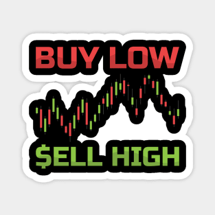 Buy Sell - Gift for Traders Stock Market Trading Buy Sell Magnet