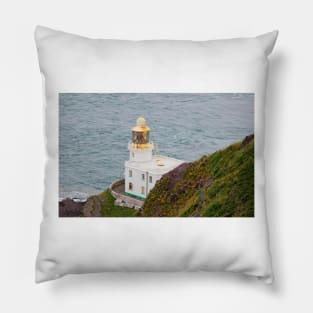 Hartland Point Lighthouse Devon Pillow